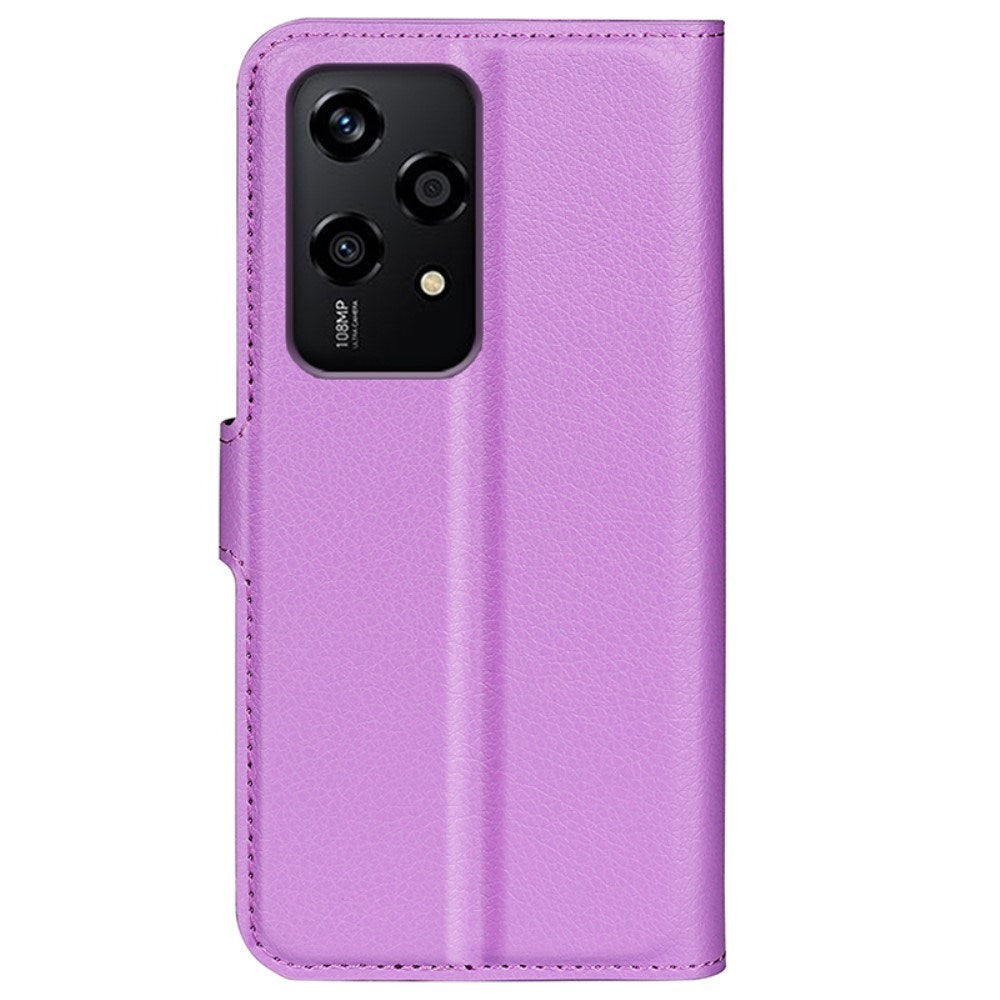 Honor 200 Lite - EIDERWOOD Kunstlæder Flip Cover m. Kortholder & Ståfunktion - Lilla