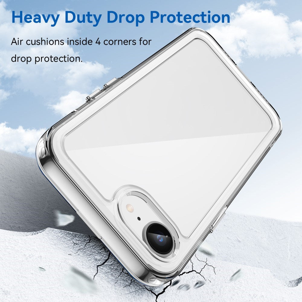 EIDERWOOD iPhone 16e Hybrid Plastik Bagside Cover - Gennemsigtig