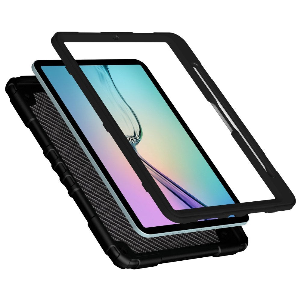 EIDERWOOD iPad Air 11" (2026 / 2025 / 2024) Børne Bagside Cover m. Kickstand & Håndtag - Sort
