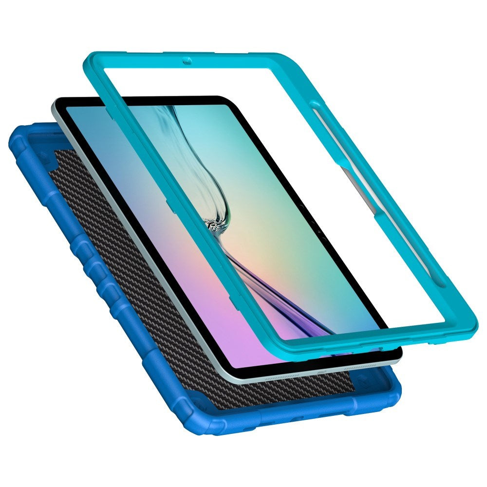 EIDERWOOD iPad Air 11" (2026 / 2025 / 2024) Børne Bagside Cover m. Kickstand & Håndtag - Blå