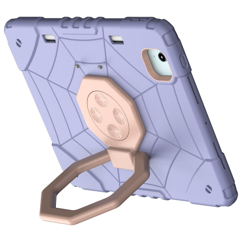 EIDERWOOD iPad Air 11" (2026 / 2025 / 2024) Børne Bagside Cover m. Kickstand & Håndtag - Lilla