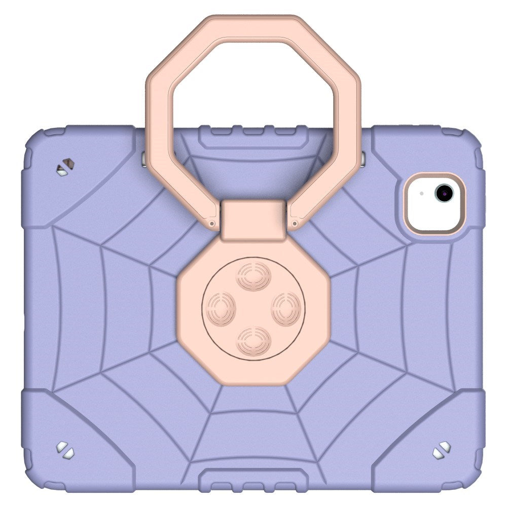 EIDERWOOD iPad Air 11" (2026 / 2025 / 2024) Børne Bagside Cover m. Kickstand & Håndtag - Lilla