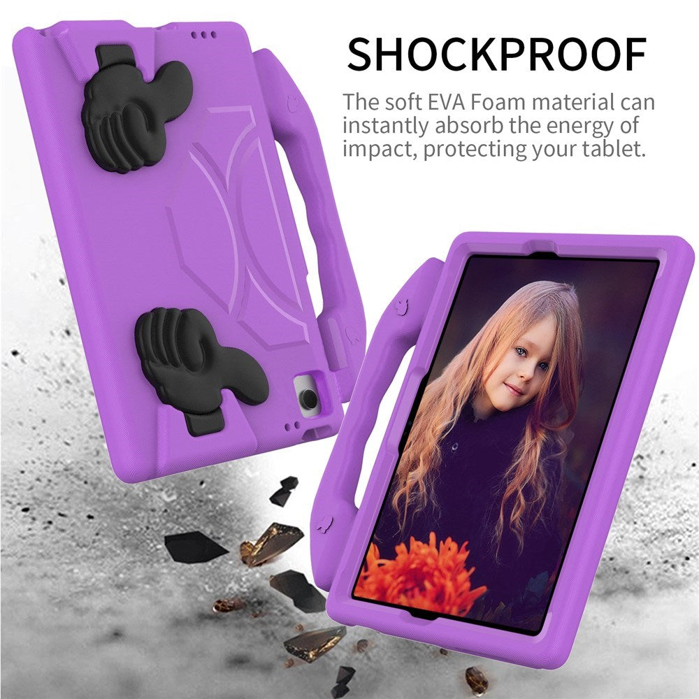 Samsung Galaxy Tab A11+ (Plus) / A9+ (Plus) EIDERWOOD Børnecover m. Ståfunktion - Lilla