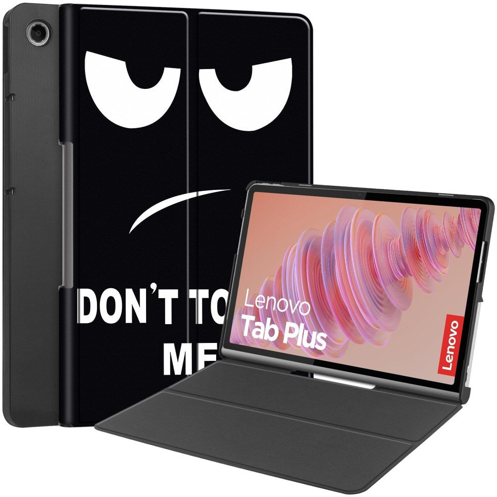 EIDERWOOD Lenovo Tab Plus 11.5" Vegansk Læder Cover - Mønster - "Don't Touch Me"
