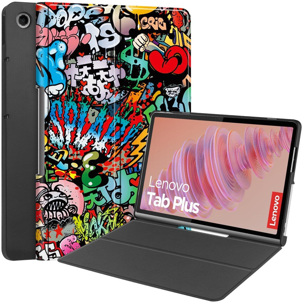 EIDERWOOD Lenovo Tab Plus 11.5" Vegansk Læder Cover - Mønster - Graffiti