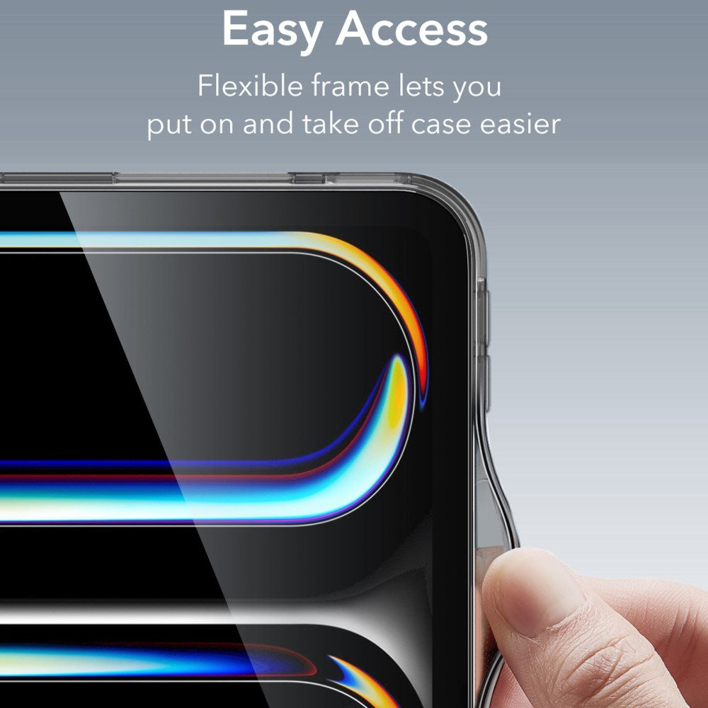 iPad Pro 11" (2025 / 2024) ESR Hybrid Cover - Gennemsigtig / Sort