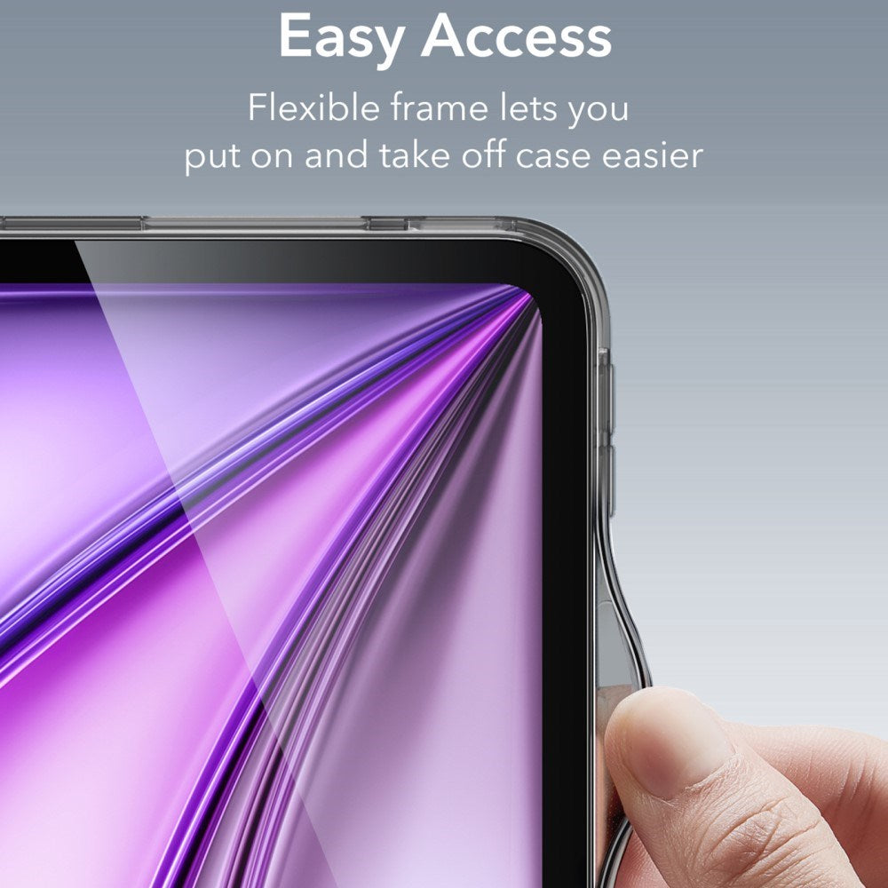 iPad Air 13" (2025 / 2024) ESR Hybrid Cover - Gennemsigtig