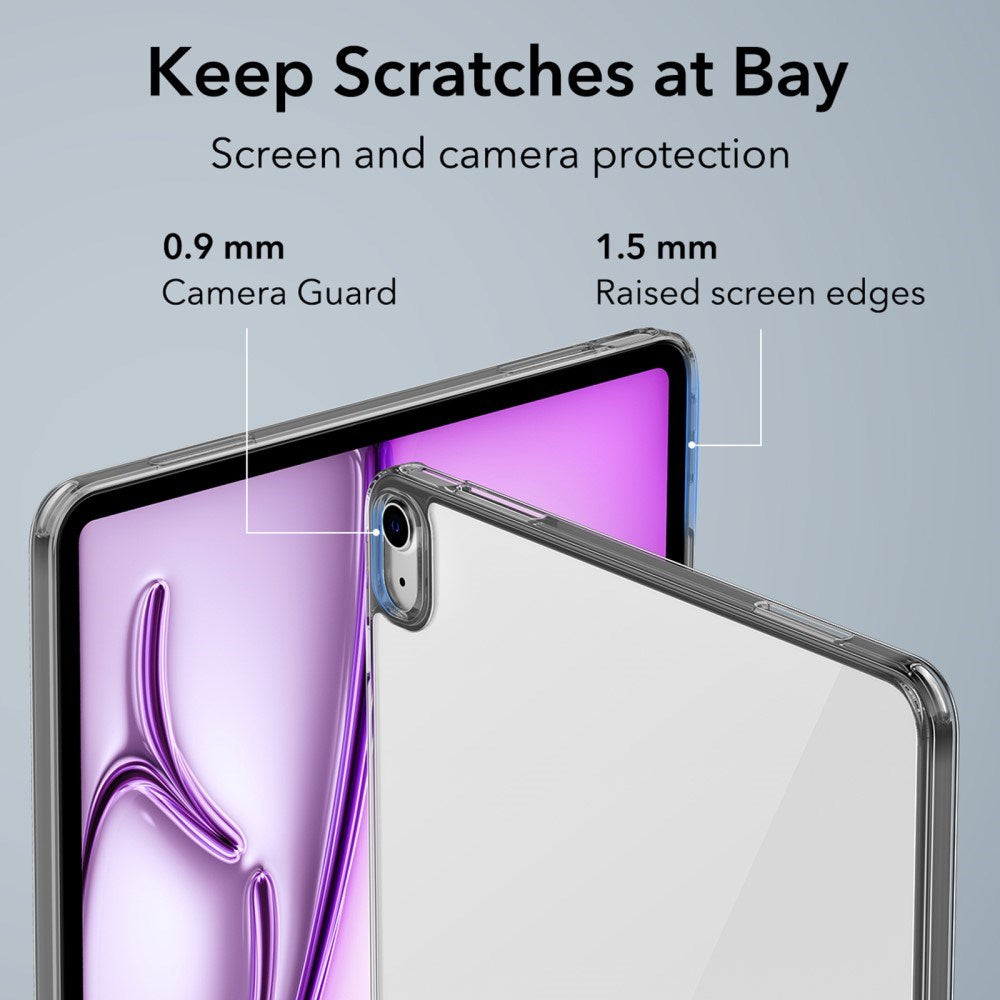 iPad Air 13" (2025 / 2024) ESR Hybrid Cover - Gennemsigtig