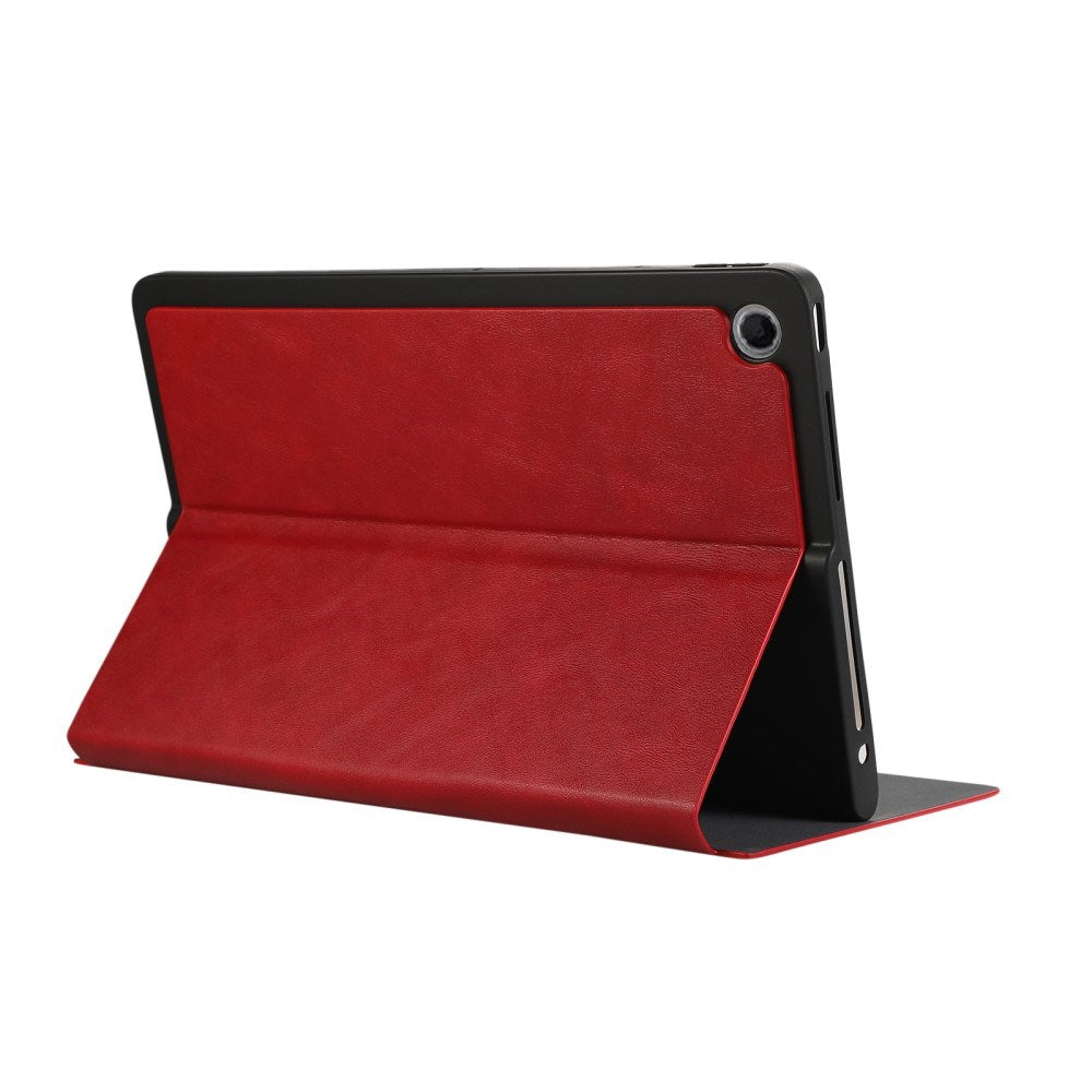 EIDERWOOD Lenovo Tab Plus 11.5" Vegansk Læder Cover - Ståfunktion - Rød