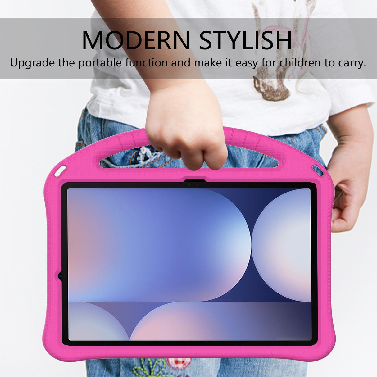 EIDERWOOD Børnevenligt Etui til Samsung Galaxy Tab S10+ med Kickstand - Pink