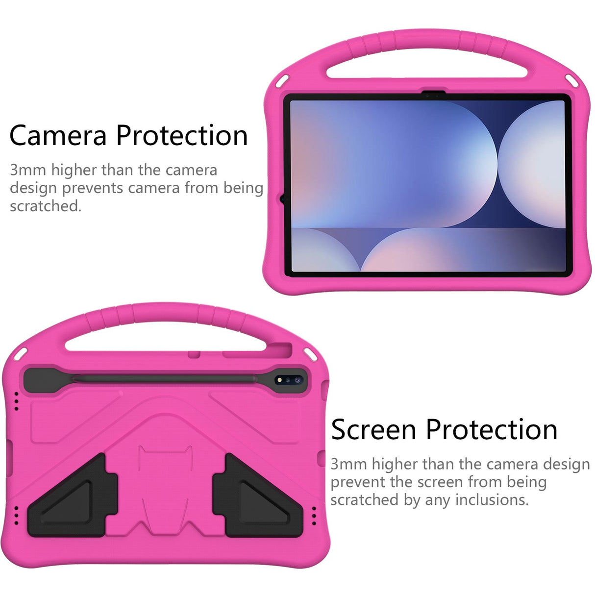EIDERWOOD Børnevenligt Etui til Samsung Galaxy Tab S10+ med Kickstand - Pink