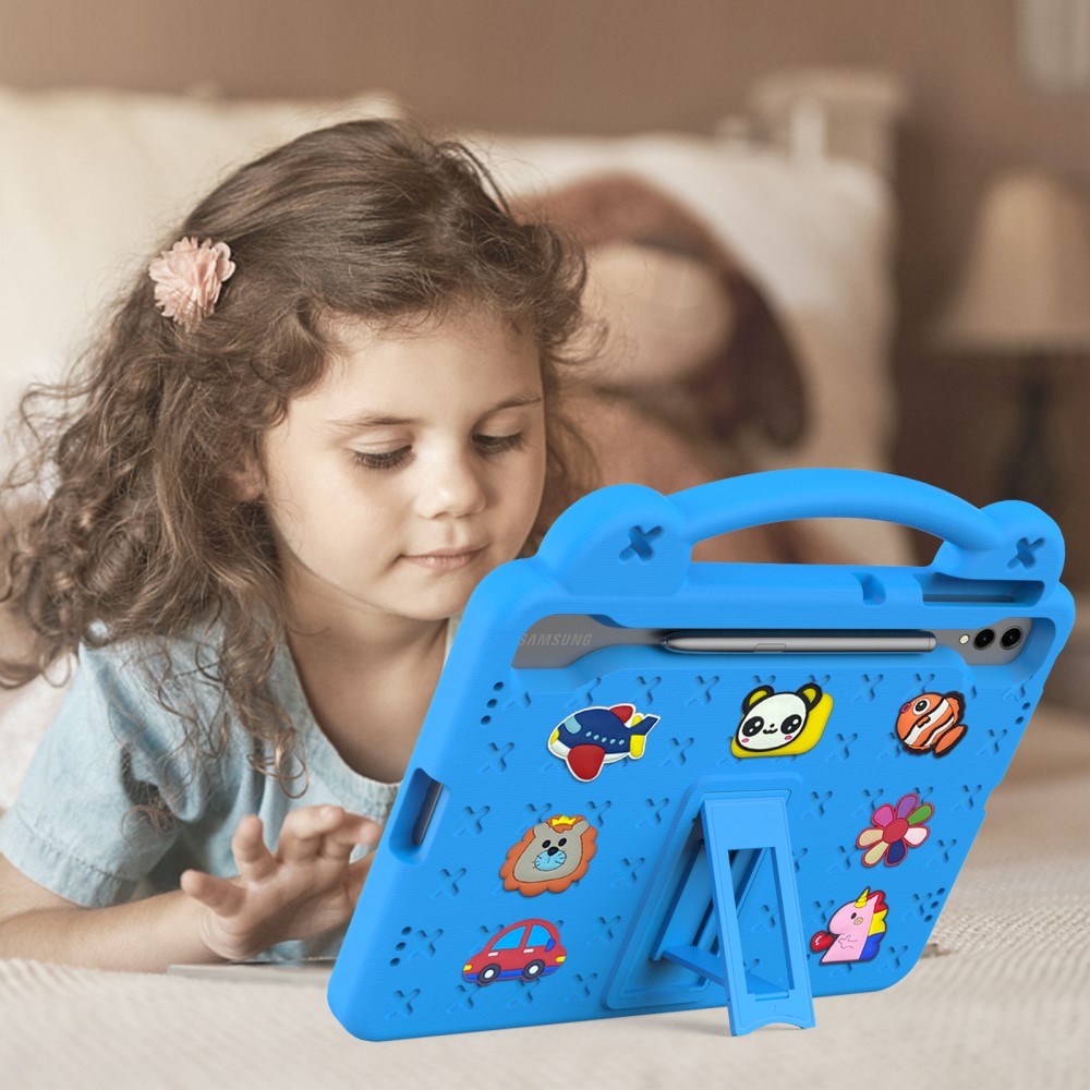 Samsung Galaxy Tab S10+ Børnecover – Slidstærkt og stødabsorberende design - Blå