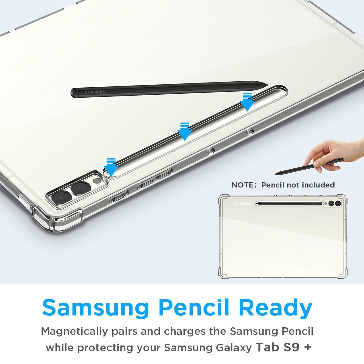 EIDERWOOD Samsung Galaxy Tab S10+ Tablet cover Shockproof - Gennemsigtig