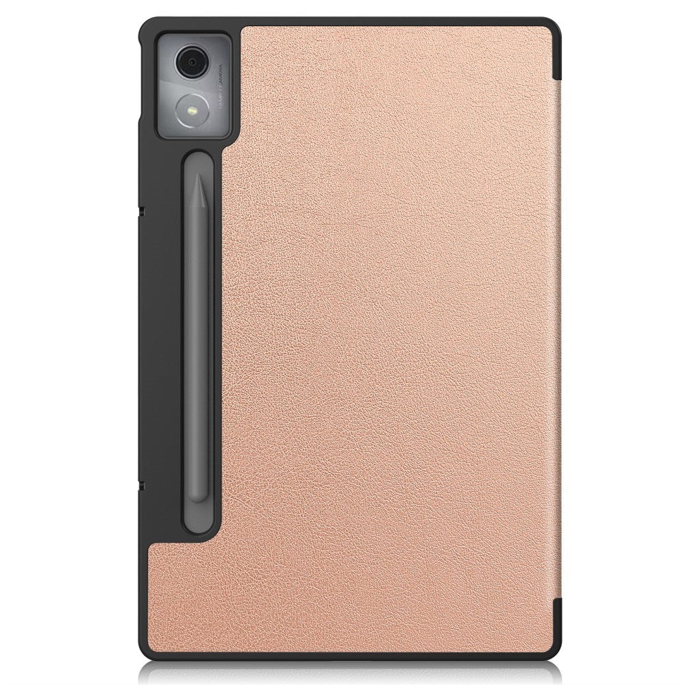 Lenovo IdeaTab Pro - EIDERWOOD Kunstlæder Flip Cover m. Ståfunktion & Pencil Holder - Rose Gold