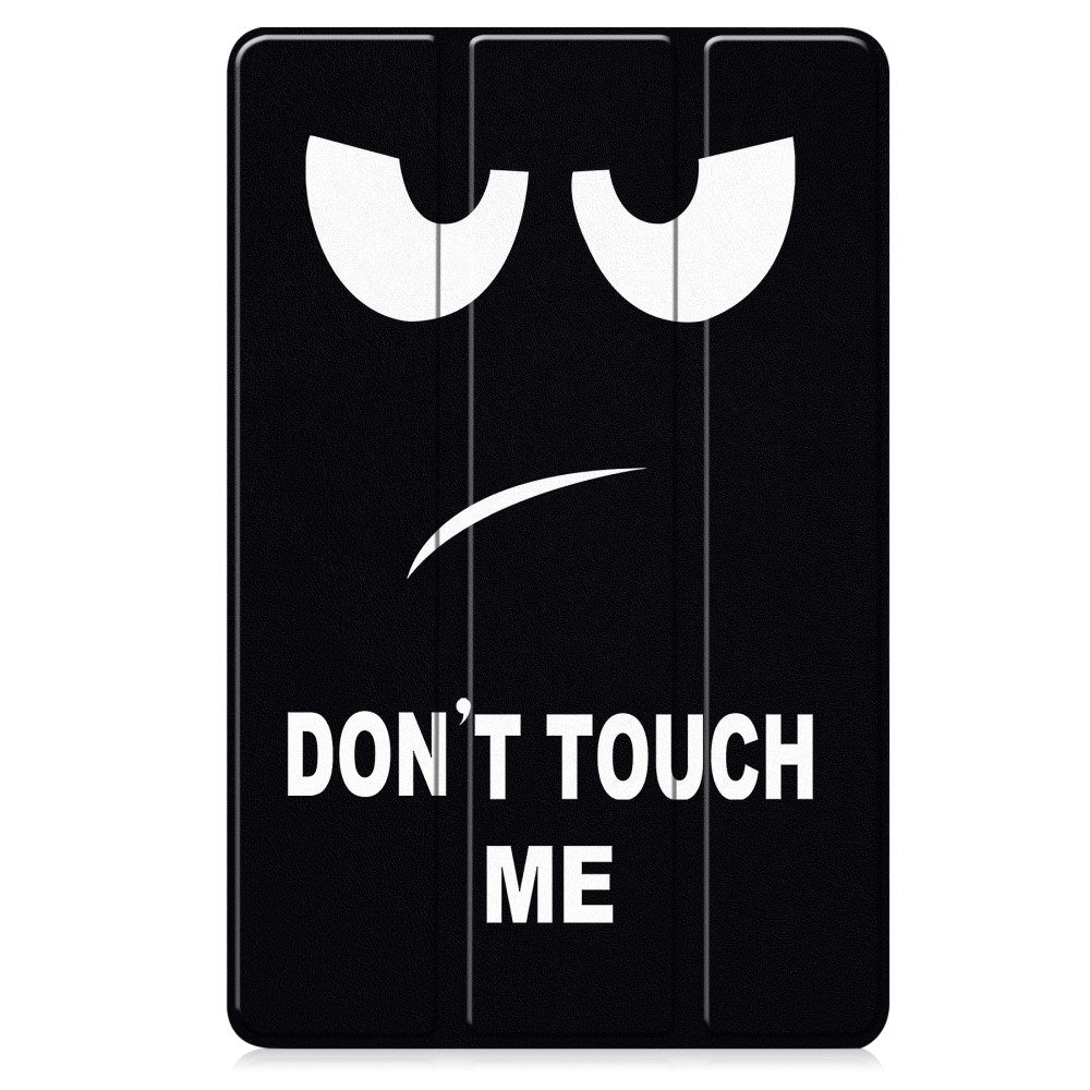 Lenovo IdeaTab Pro - EIDERWOOD Tri-Fold Kunstlæder Flip Cover m. Mønster - Don't Touch Me