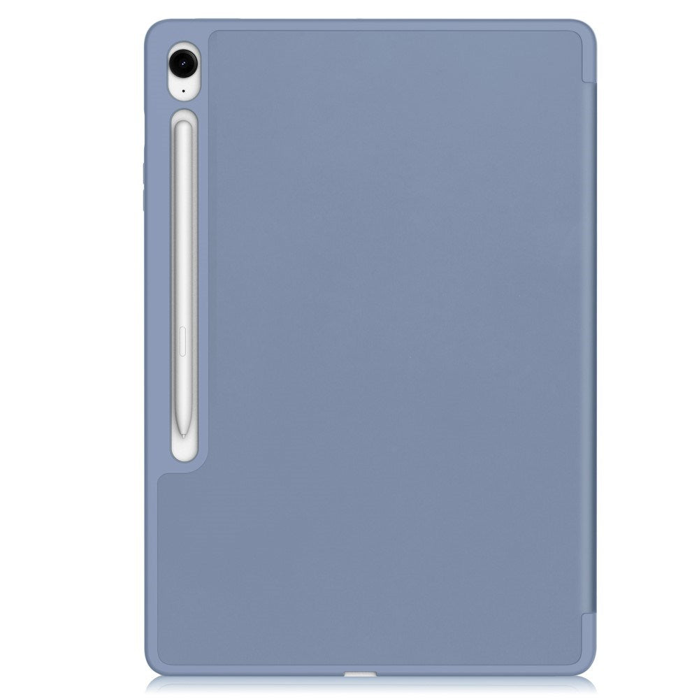 EIDERWOOD Samsung Galaxy Tab S10 FE+ (Plus) Tri-Fold Kunstlæder Tablet Cover m. Stylus Pen Holder - Lavendel
