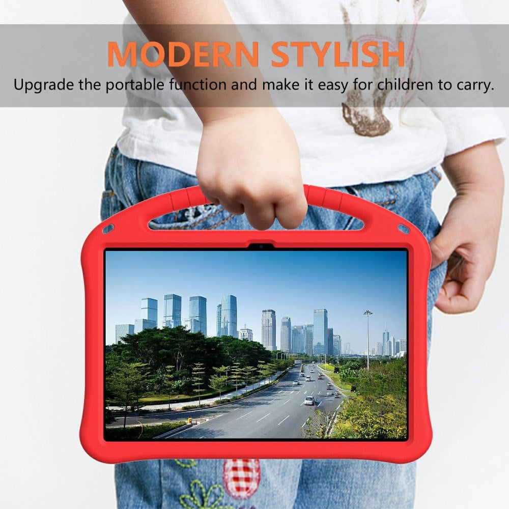 EIDERWOOD Samsung Galaxy Tab S10 FE+ (Plus) Tablet Håndværker Cover m. Stå Funktion og Håndtag - Rød