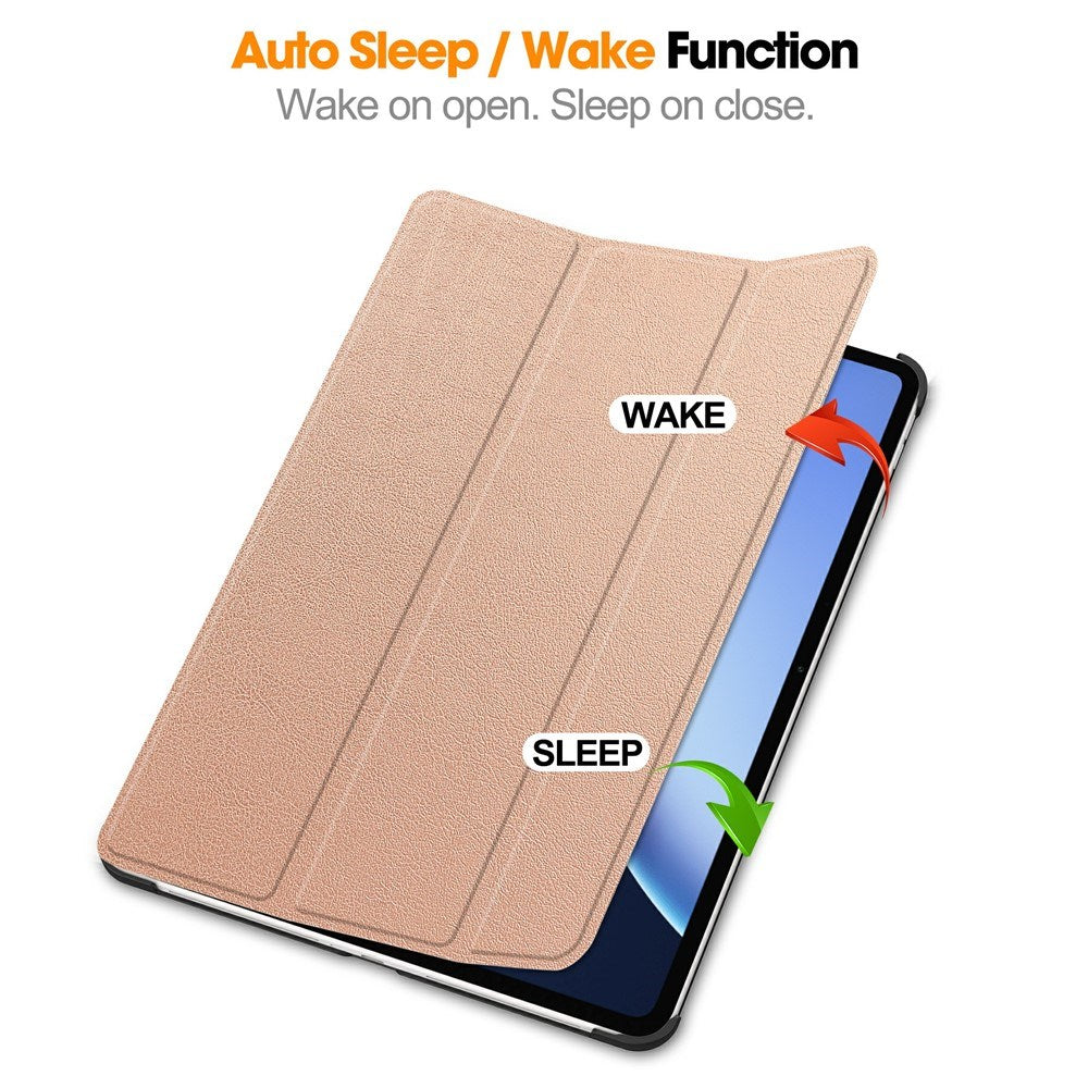 EIDERWOOD OnePlus Pad 3 Kunstlæder Flip Cover - Rose Gold