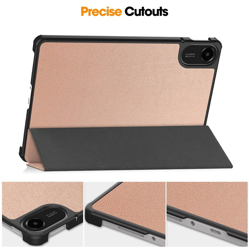 EIDERWOOD Xiaomi Redmi Pad 2 Kunstlæder Flip Tablet Cover - Rose Gold