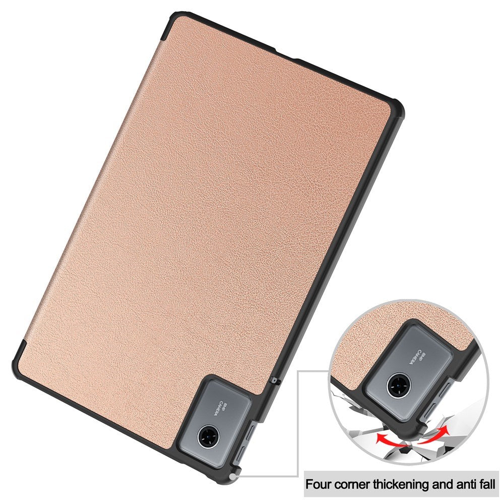EIDERWOOD Lenovo Idea Tab 11 Kunstlæder Flip Tablet Cover - Rose Gold