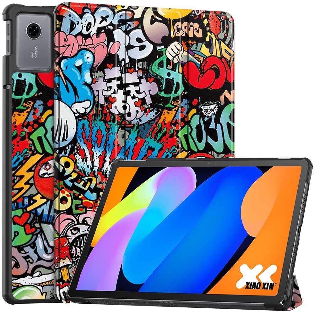 EIDERWOOD Lenovo Idea Tab 11 Kunstlæder Tablet Cover m. Motiv - Graffiti