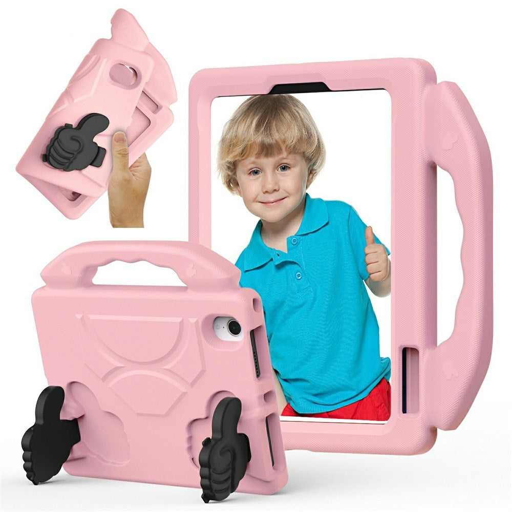 iPad Mini (2024 / 2021) - EIDERWOOD Børne Cover m. Thumb Kickstand - Lyserød