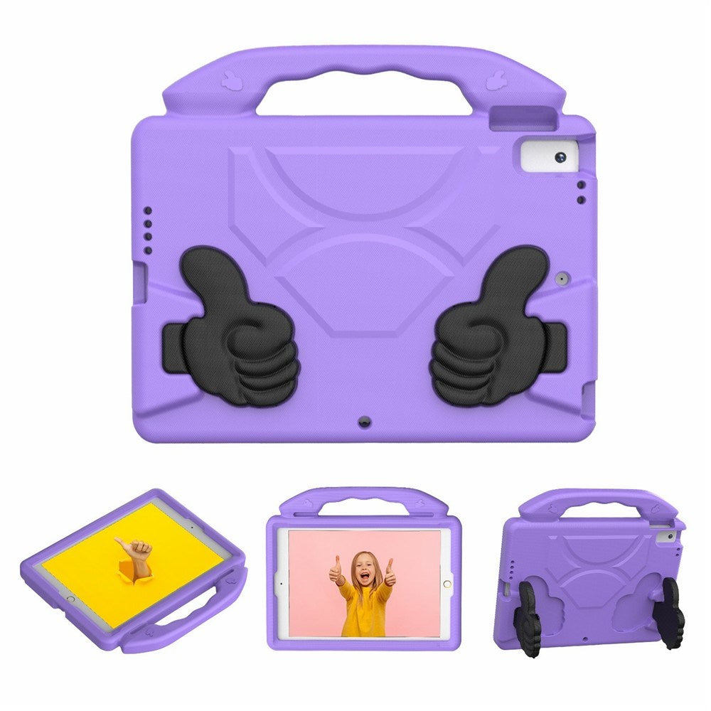 EIDERWOOD iPad 10.2" (2021 / 2020 / 2019) / Air (2019) Børne Tablet Cover m. Indbygget Ståfunktion - Lilla