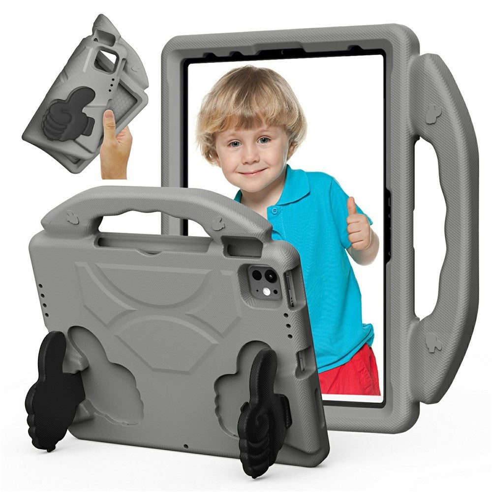 EIDERWOOD iPad Pro 11" (2025 - 2018) / Air (2022 / 2020) Børne Tablet Cover m. Indbygget Ståfunktion - Grå