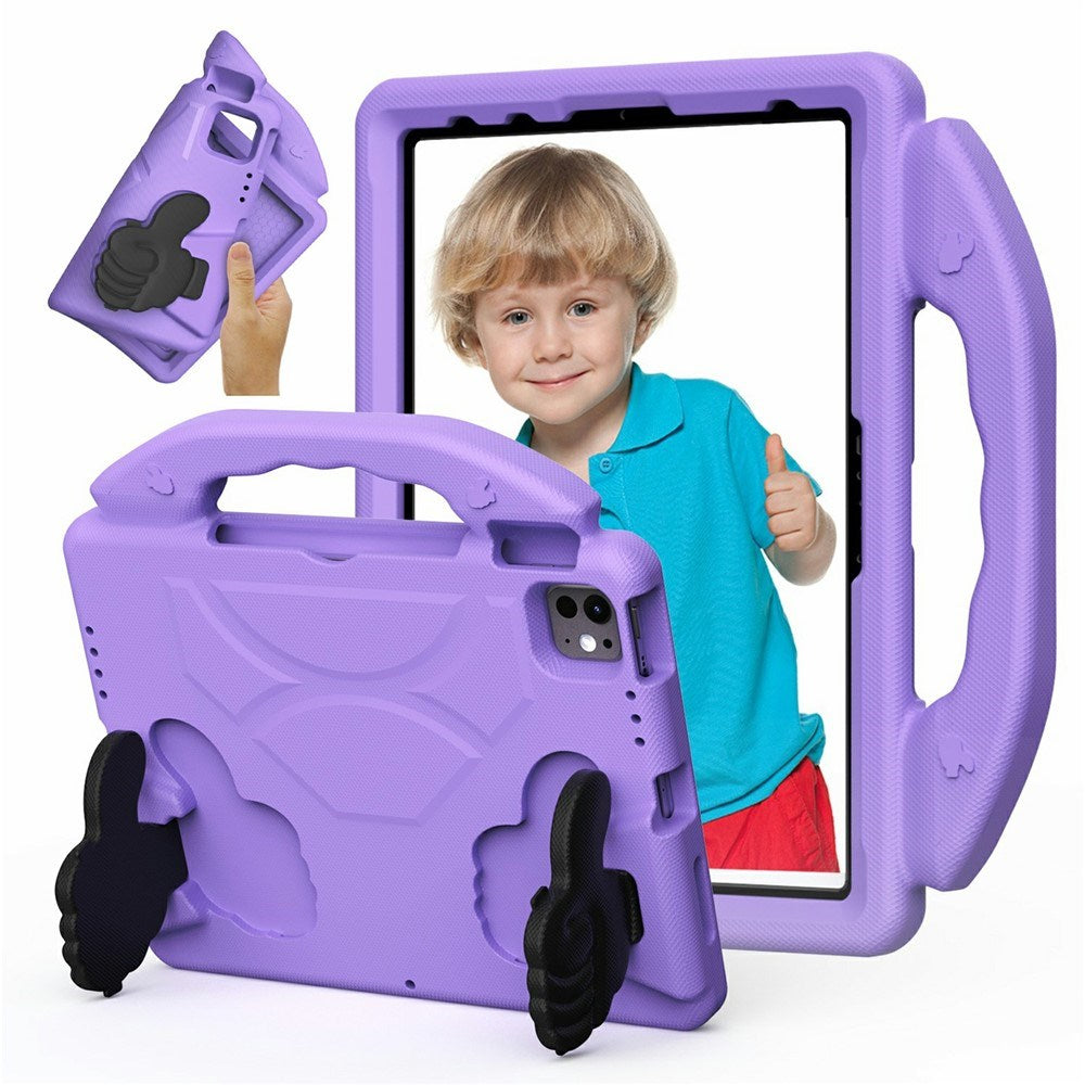 EIDERWOOD iPad Pro 11" (2025 - 2018) / Air (2022 / 2020) Børne Tablet Cover m. Indbygget Ståfunktion - Lilla
