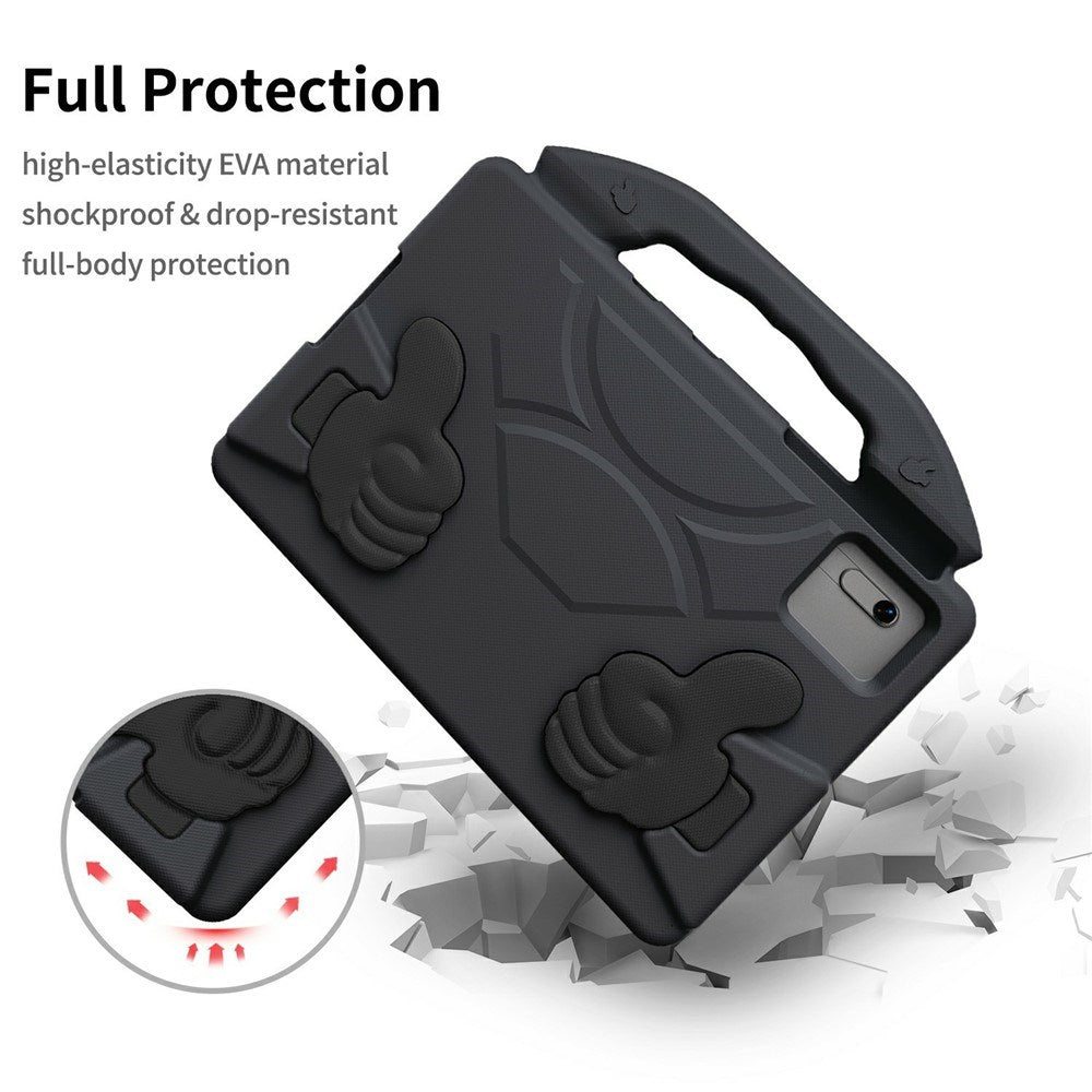 EIDERWOOD Xiaomi Redmi Pad 2 / SE / 6 / 5 / Lenovo Tab M11 / Samsung Galaxy Tab S10 FE / S9 FE / S9 / S8 / S7 Børne Cover m. Stå Funktion - Sort