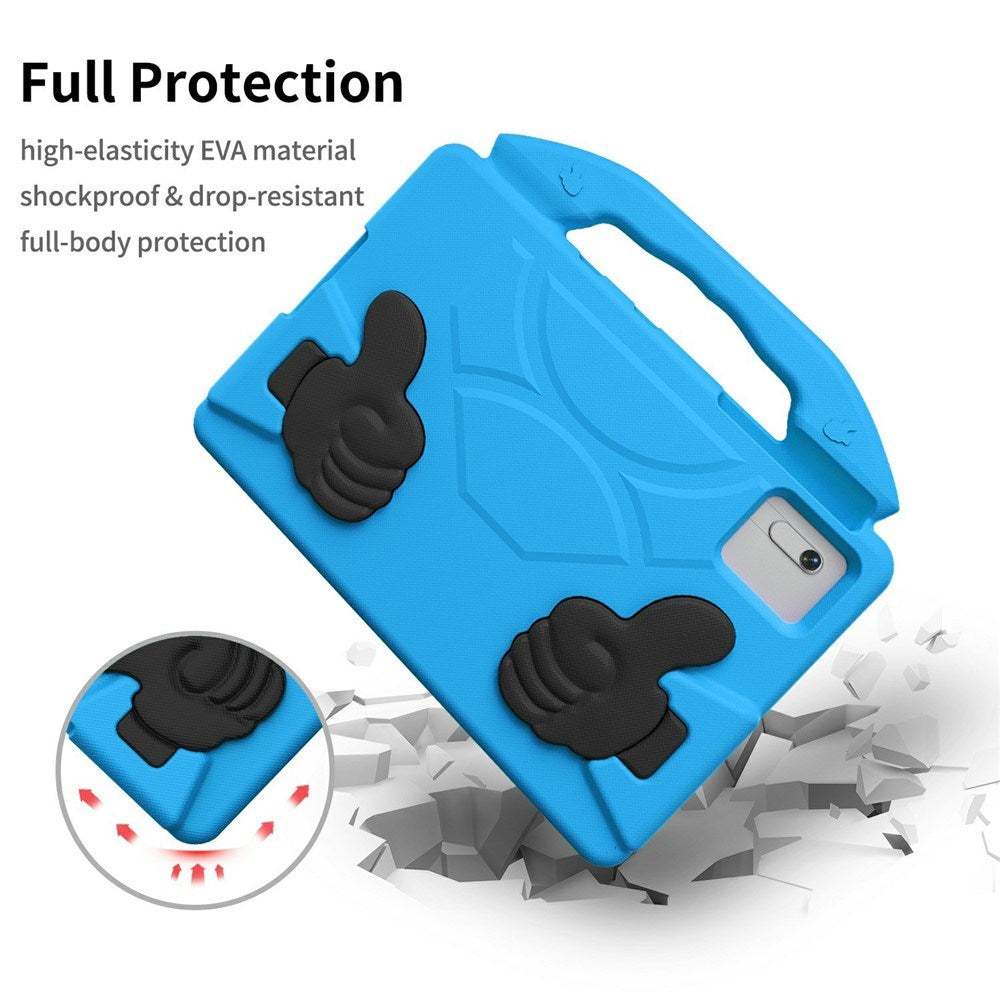 EIDERWOOD Xiaomi Redmi Pad 2 / SE / 6 / 5 / Lenovo Tab M11 / Samsung Galaxy Tab S10 FE / S9 FE / S9 / S8 / S7 Børne Cover m. Stå Funktion - Blå