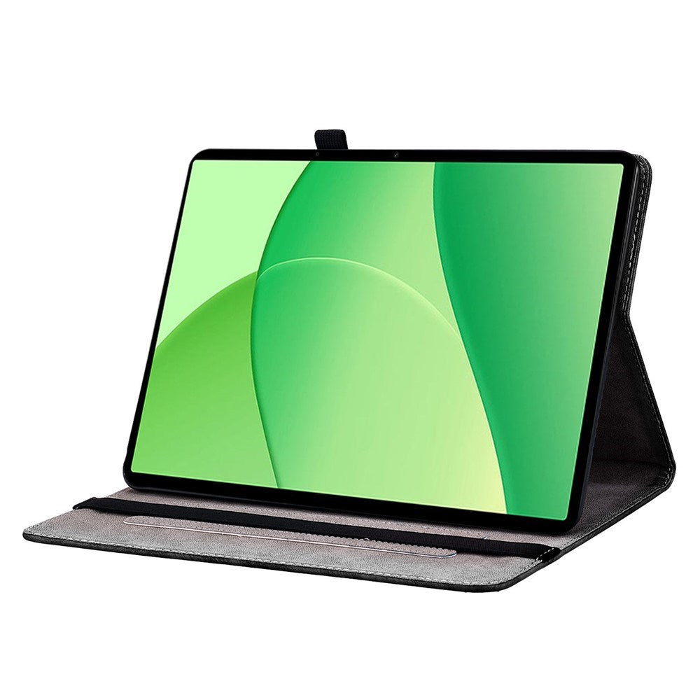 EIDERWOOD OnePlus Pad Lite Kunstlæder Flip Tablet Cover m. Motiv - Blomster / Hvid