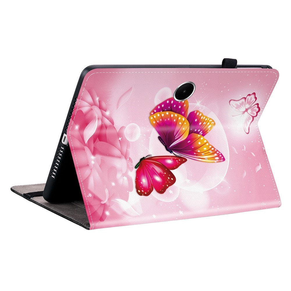EIDERWOOD OnePlus Pad Lite Kunstlæder Flip Tablet Cover m. Motiv - Lyserøde Sommerfugle