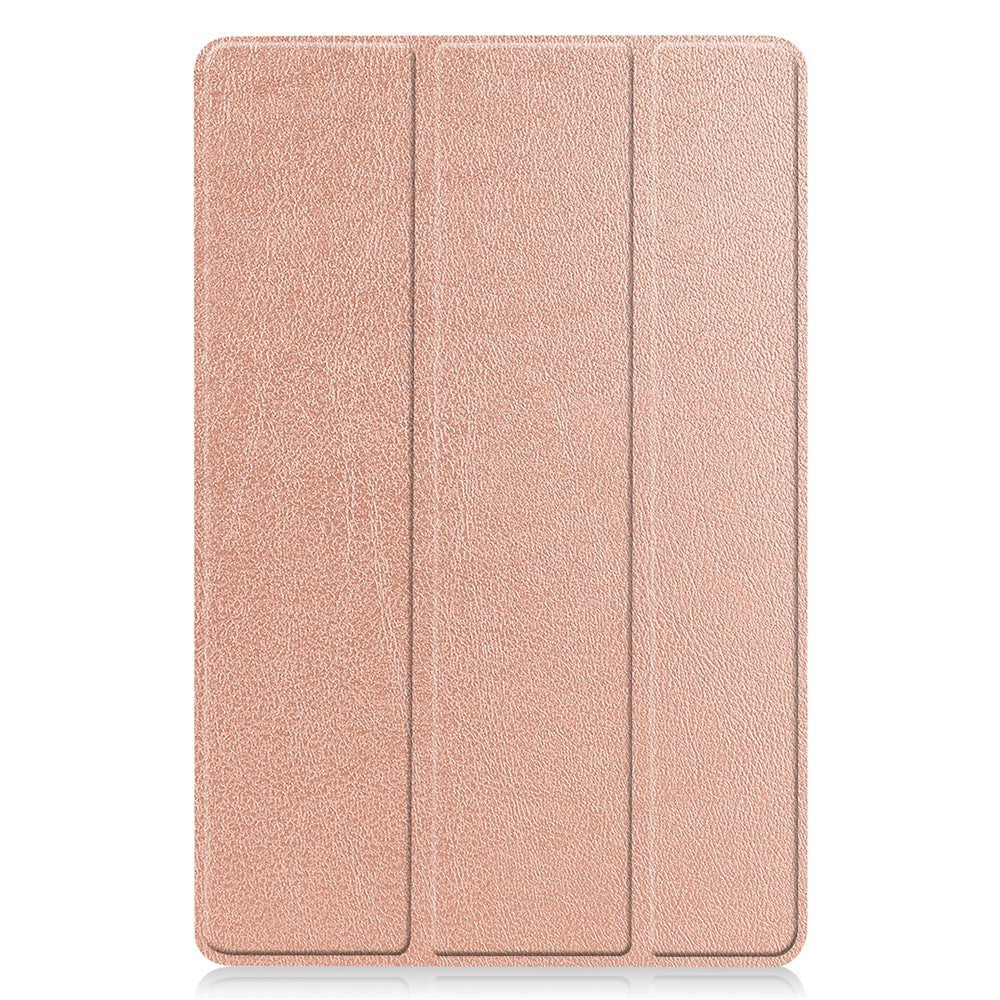 EIDERWOOD Samsung Galaxy Tab S11 / S10 Lite Tri-Fold Kunstlæder Flip Cover m. Stylus Pen Holder - Rose Gold