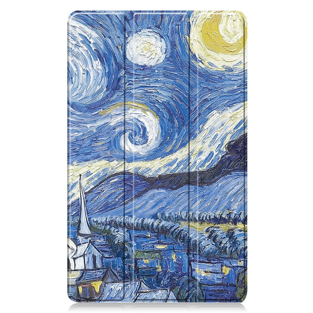 EIDERWOOD Samsung Galaxy Tab A11 Kunstlæder Tablet Cover m. Motiv - Nattehimmel