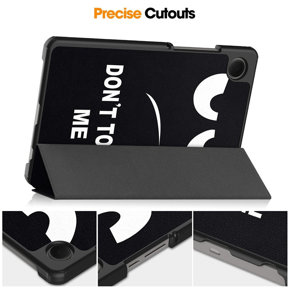 EIDERWOOD Samsung Galaxy Tab A11 Kunstlæder Tablet Cover m. Motiv - "Don't Touch Me"