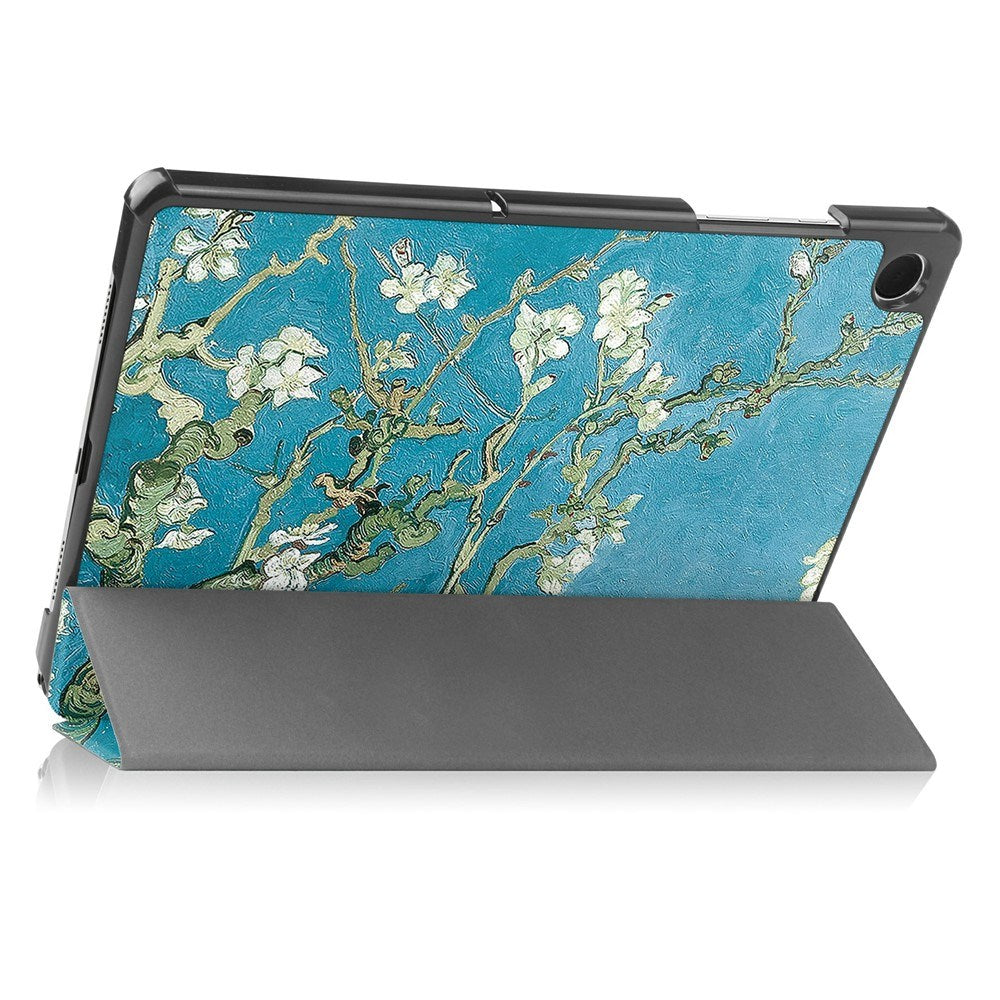Samsung Galaxy Tab A11+ (Plus) EIDERWOOD Kunstlæder Tablet Cover m. Motiv - Blomster