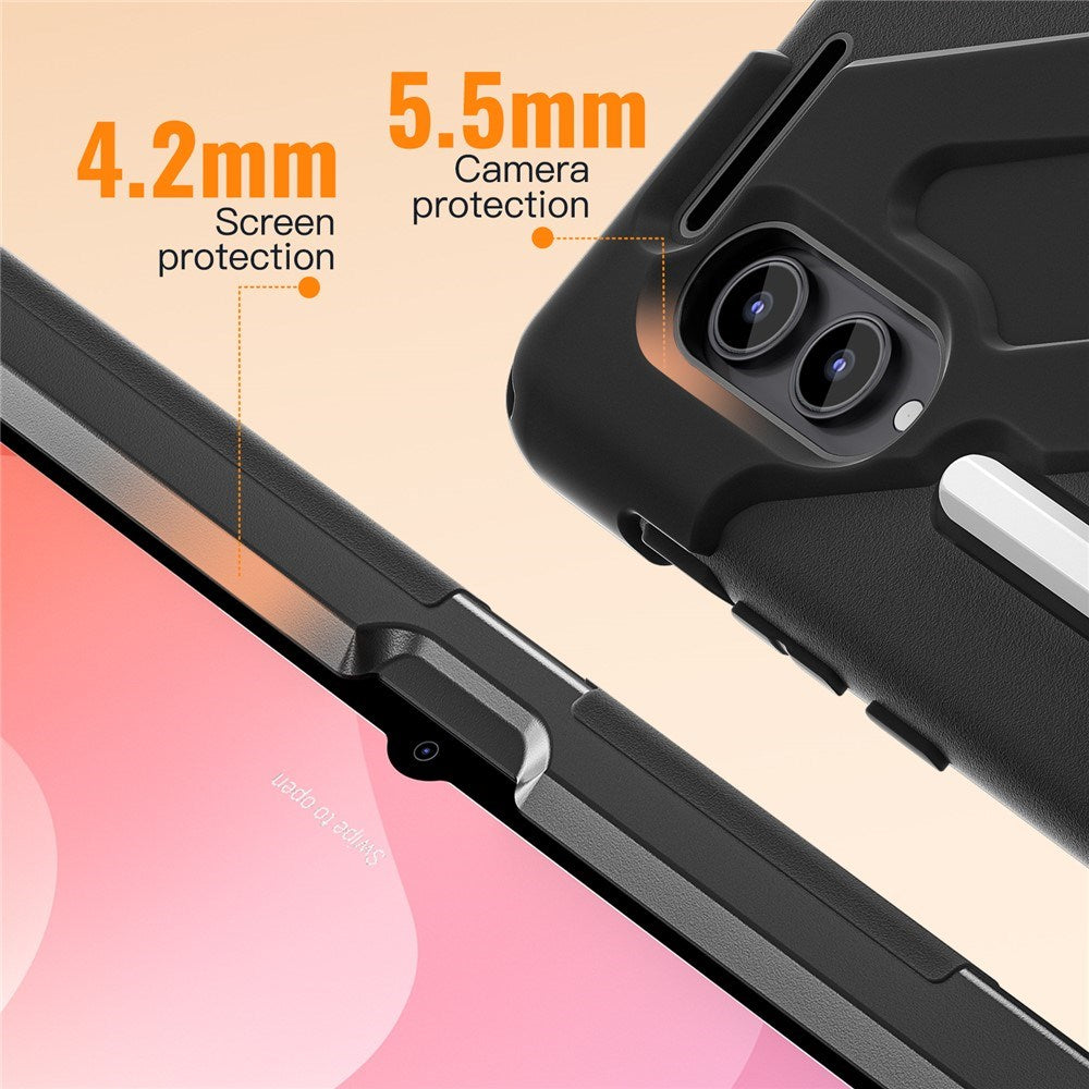 EIDERWOOD Samsung Galaxy Tab S12 Ultra / S11 Ultra Håndværker Tablet Cover m. Stander - Sort