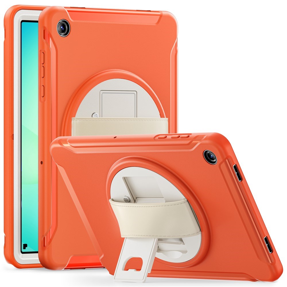 Samsung Galaxy Tab A11+ (Plus) EIDERWOOD Stødabsorberende Cover m. Roterbar Ståfunktion - Orange