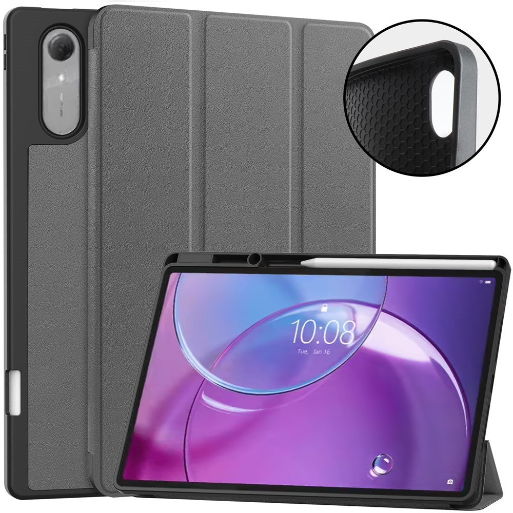 Lenovo Idea Tab Pro (2. Gen.) 13" EIDERWOOD Kunstlæder Cover m. Ståfunktion - Grå