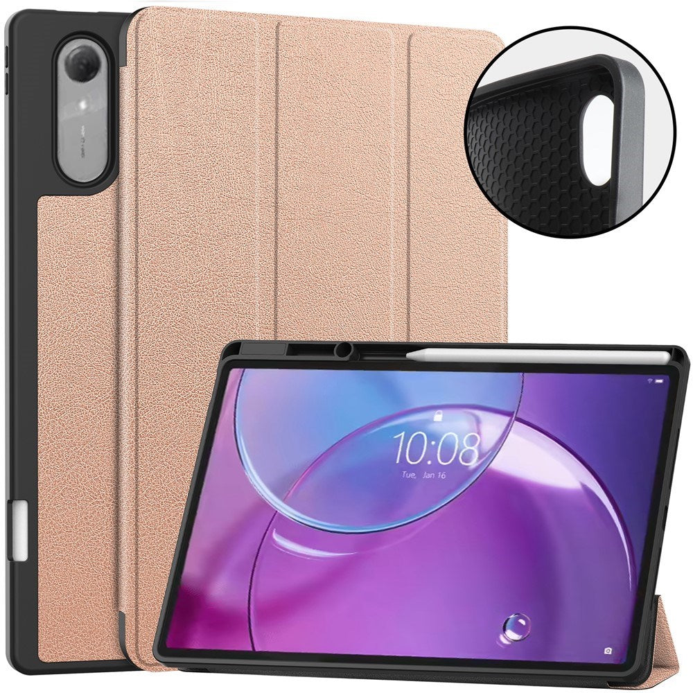 Lenovo Idea Tab Pro (2. Gen.) 13" EIDERWOOD Kunstlæder Cover m. Ståfunktion - Rose Gold