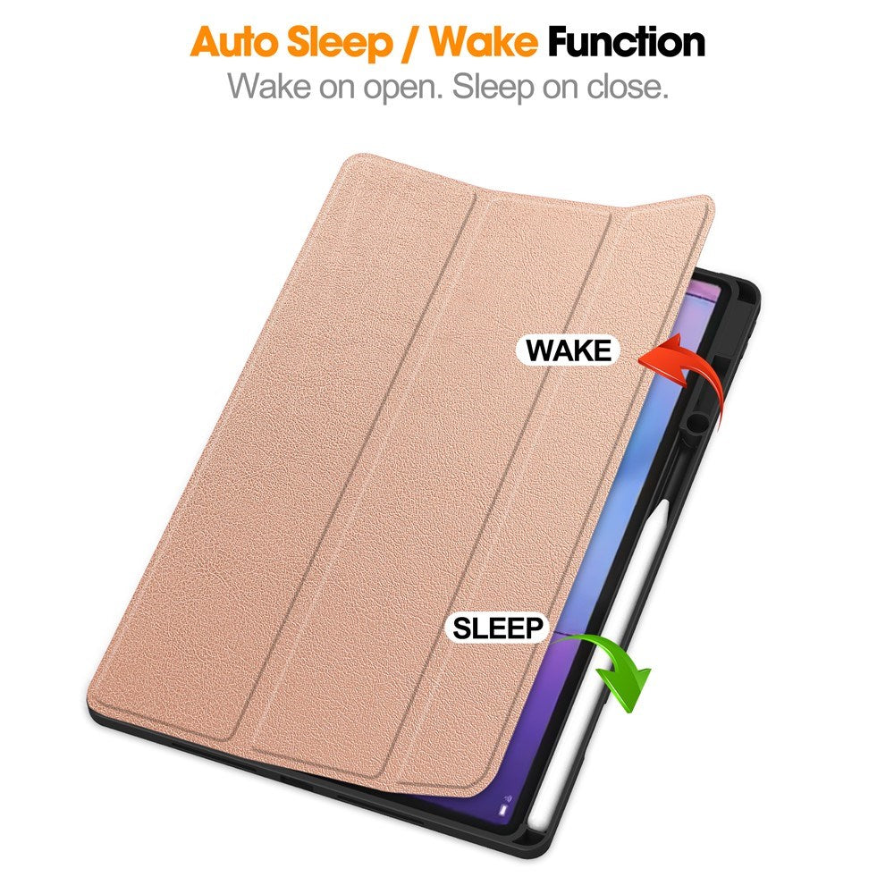 Lenovo Idea Tab Pro (2. Gen.) 13" EIDERWOOD Kunstlæder Cover m. Ståfunktion - Rose Gold