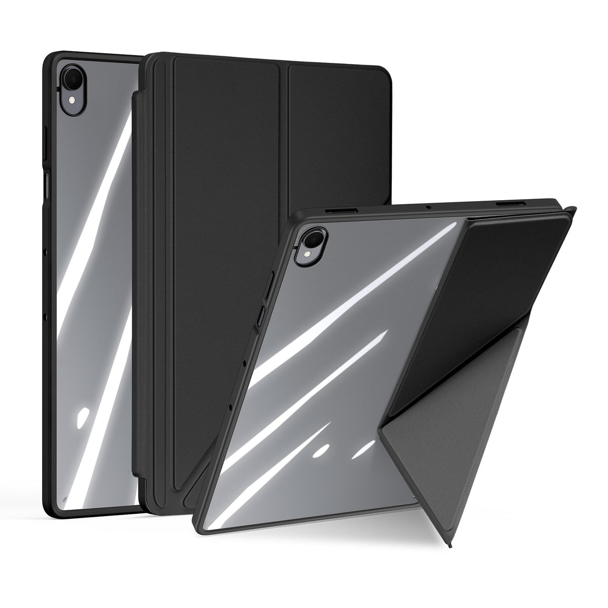 Samsung Galaxy Tab S12+ (Plus) DUX DUCIS Origami Hybrid Kunstlæder Cover - Sort