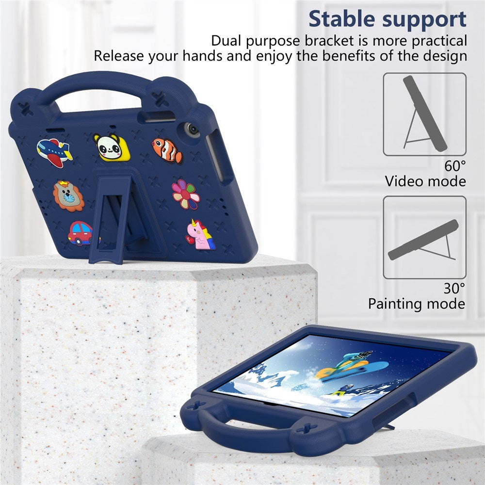 Lenovo Tab M10 (3. Gen) 10.1" (TB-328F/TB-328X) Børne Cover m. Stander & Håndholder - Mørkeblå