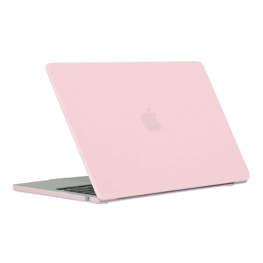 MacBook Air 13" M2/M3/M4 (2022-2025) Mat Plastik Bærbar Cover - Lyserød