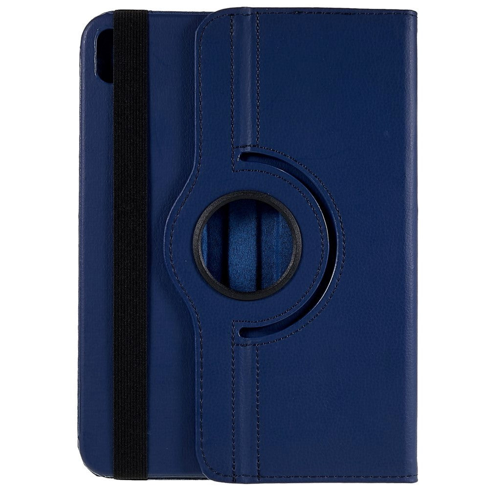 EIDERWOOD iPad 11" (2025) / iPad 10.9" (2024/2022) Klassisk Læder Flip Cover m. 360⁰ Ståfunktion - Blå
