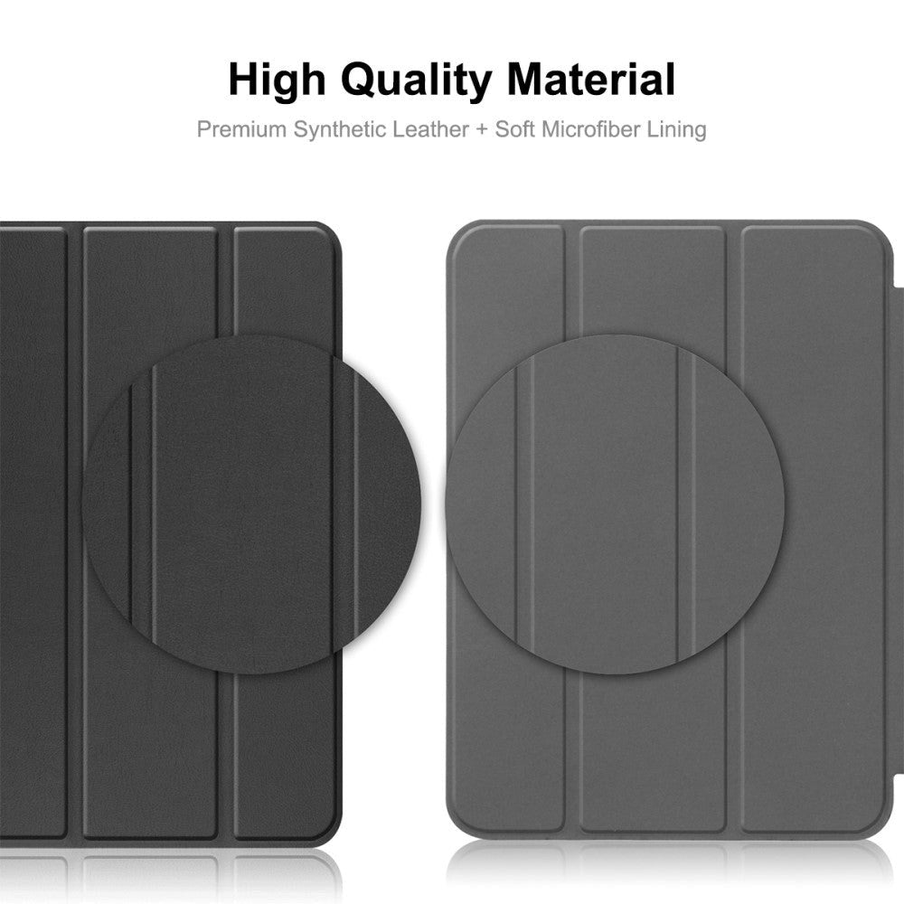 Apple iPad 11" (2025) / iPad 10.9" (2024/2022) ENKAY Læder Flip Cover m. Stand - Grøn