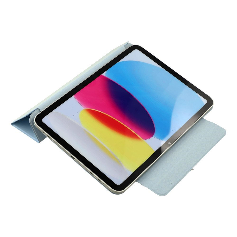 EIDERWOOD iPad 11" (2025) / iPad 10.9" (2024/2022) Magnetisk Tri-Fold Flip Cover - Lyseblå
