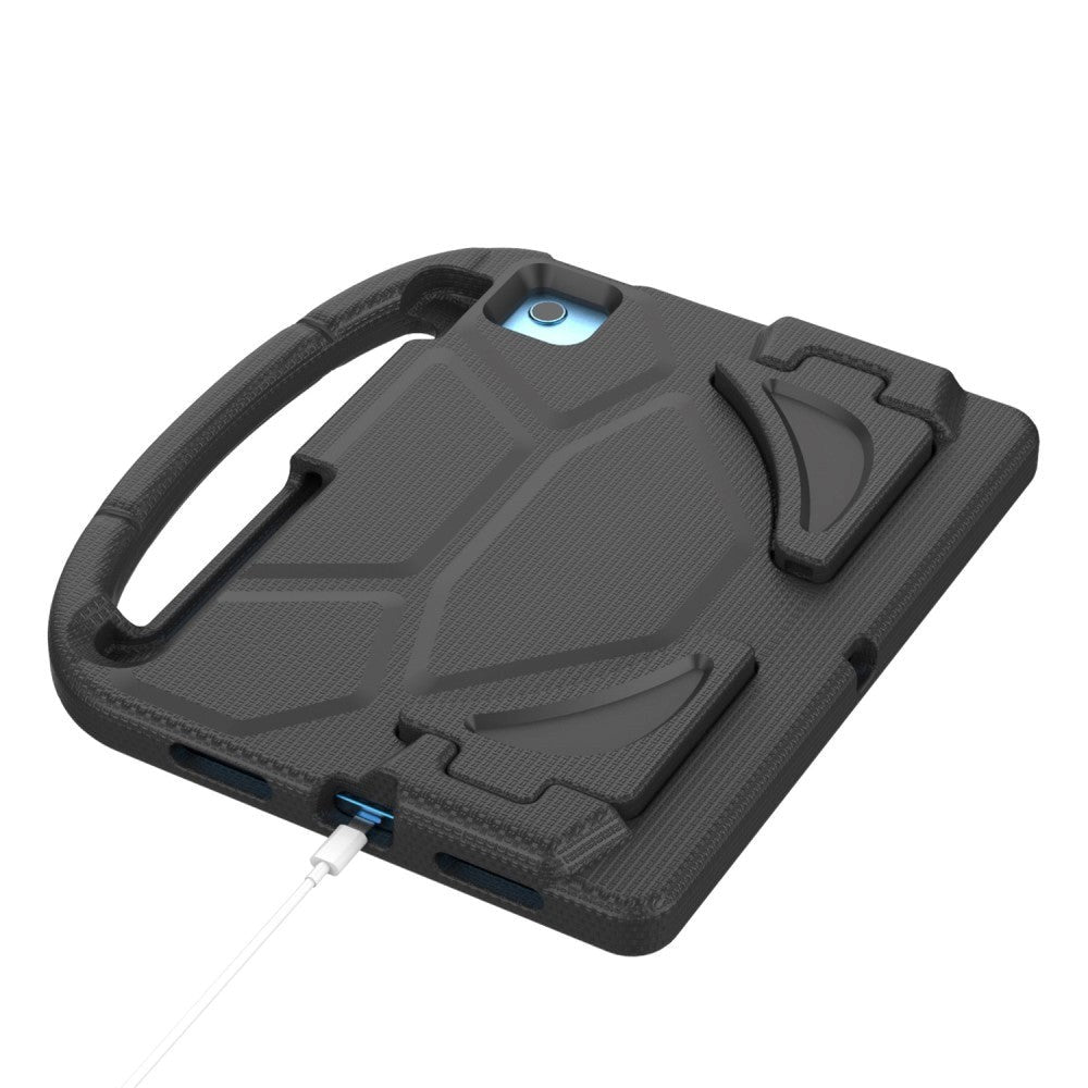 iPad 11" (2025) / iPad 10.9" (2024/2022) EVA Skum Børne Cover m. Kickstand - Sort