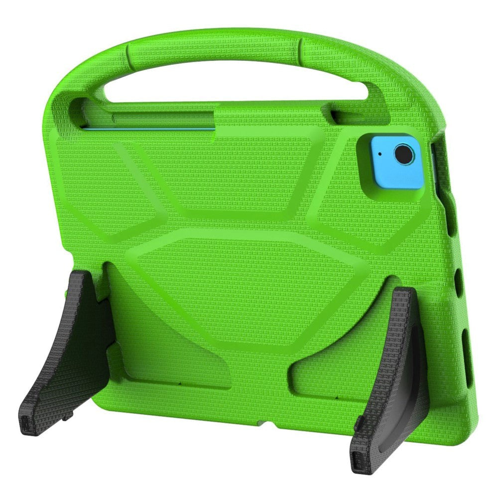 iPad 11" (2025) / iPad 10.9" (2024/2022) EVA Skum Børne Cover m. Kickstand - Grøn